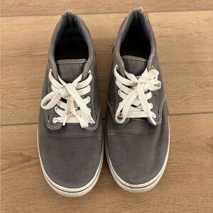SOLD Vans Gray and White Sneakers Comfortable Canvas Design